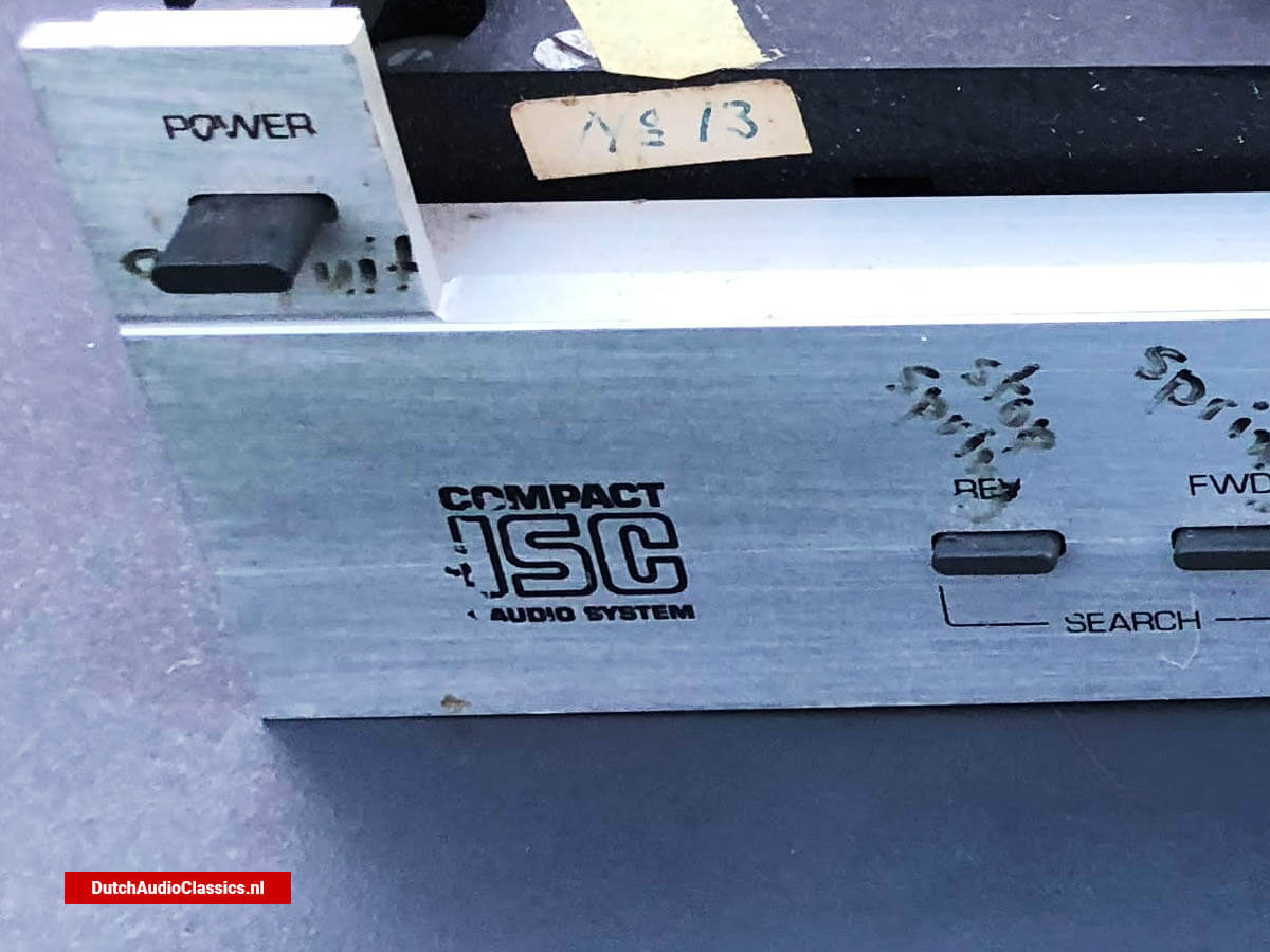 Philips test unit compact disc format