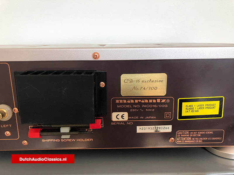 Marantz CD16 SE Special Edition 2x TDA1547