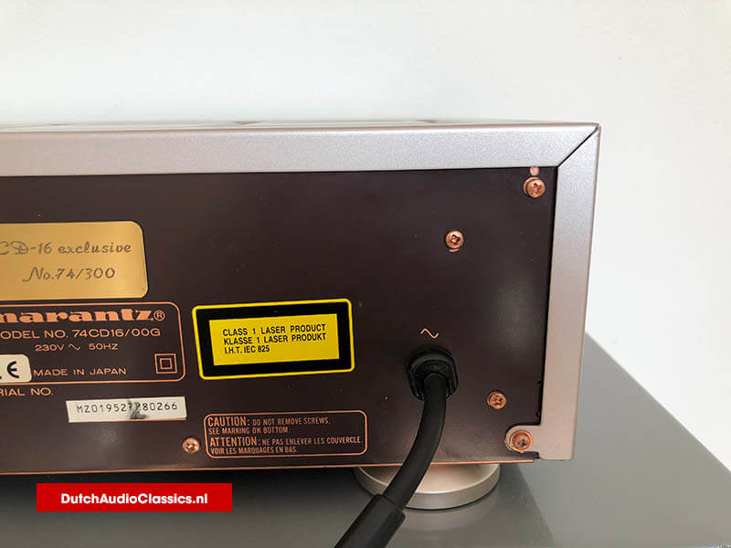 Marantz CD16 SE Special Edition 2x TDA1547