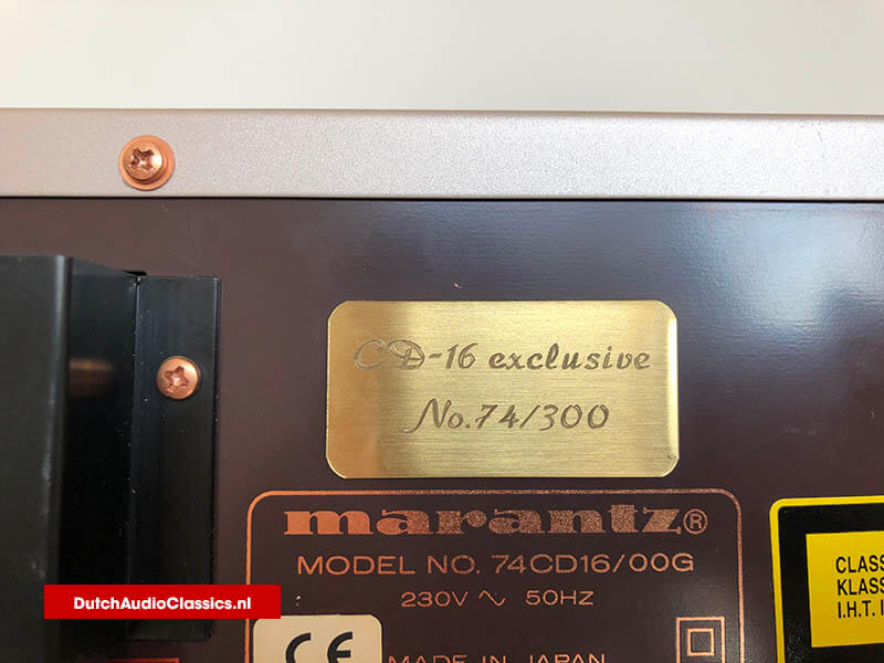 Marantz CD16 SE Special Edition 2x TDA1547