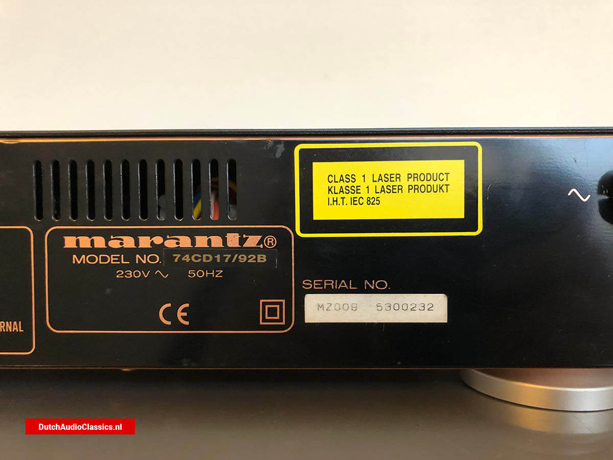 Marantz CD17 KI Signature