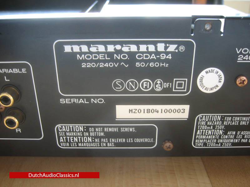 Marantz CDA94 d/a converter