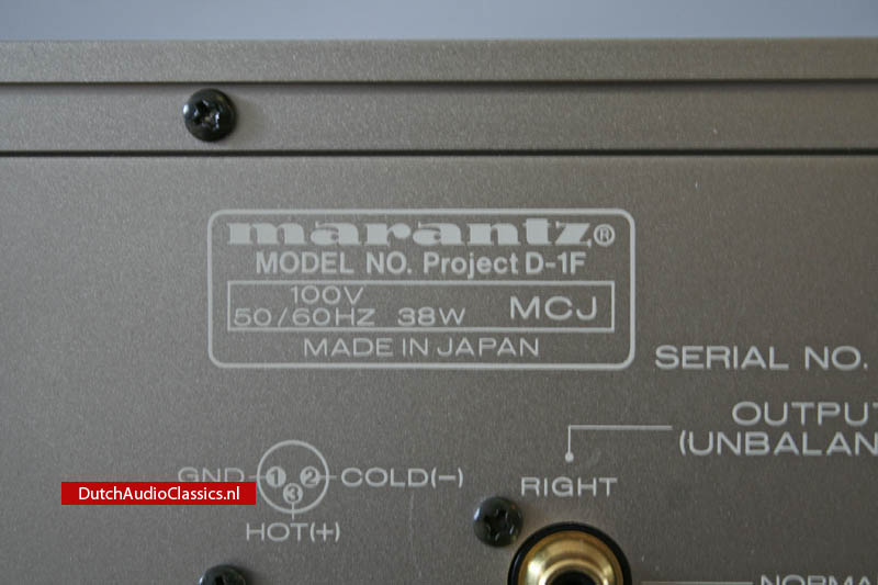 Marantz Project D1 2x TDA1541 S1 double crown