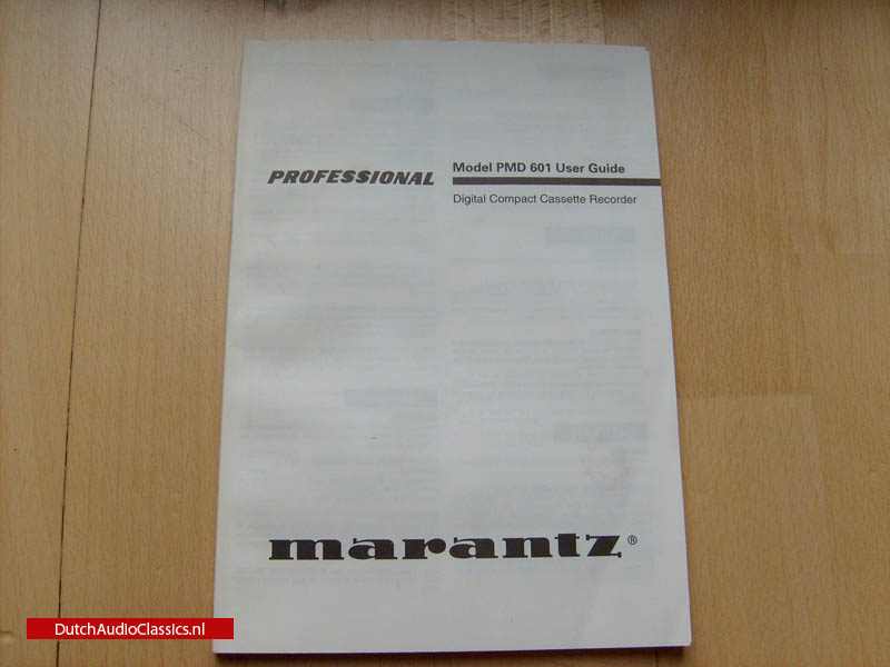 Marantz PMD601 portable dcc recorder