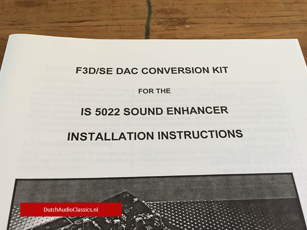 Philips IS5022 sound enhancer F3D kit