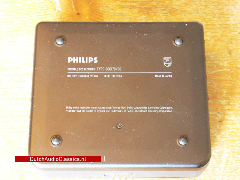 Philips DCC170 portable DCC recorder - DutchAudioClassics.nl