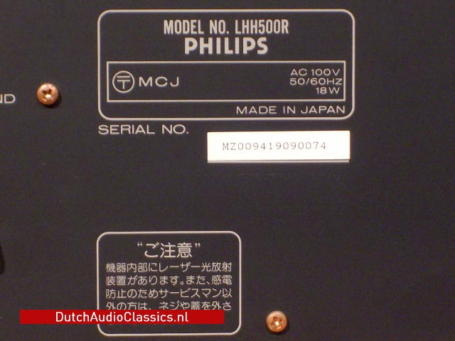 Philips lhh500r cdplayer