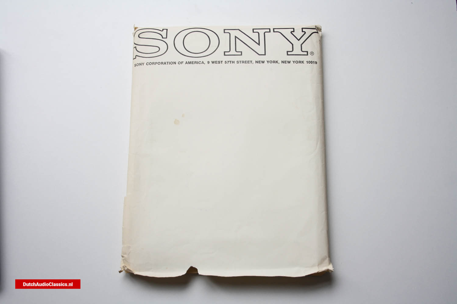 Philips/Sony press kit 27 May 1981 New York