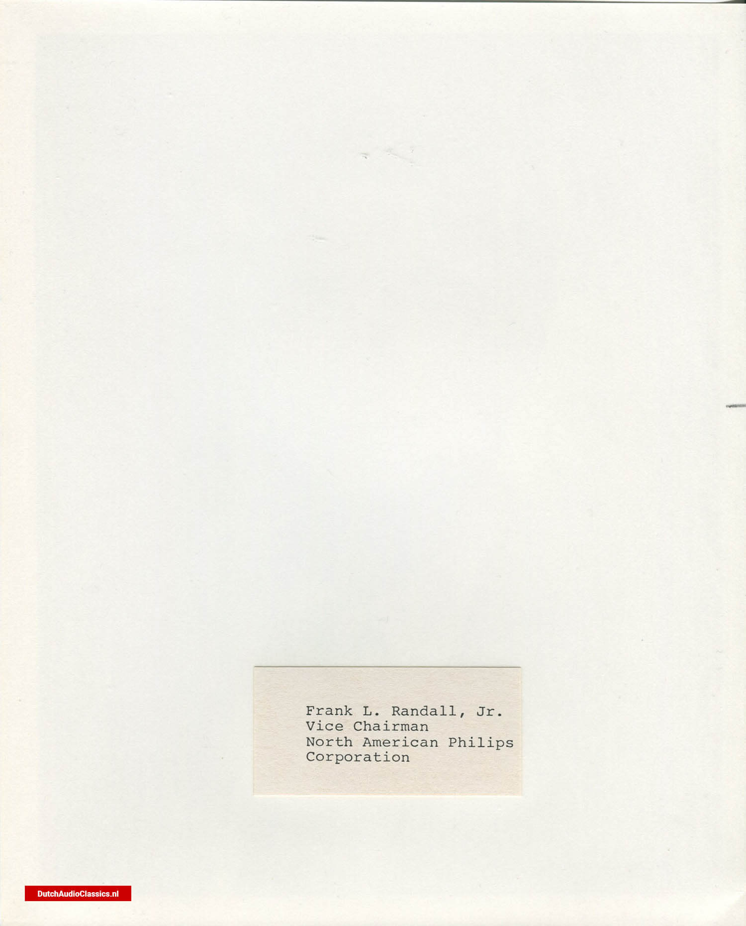 Philips/Sony press kit 27 May 1981 New York