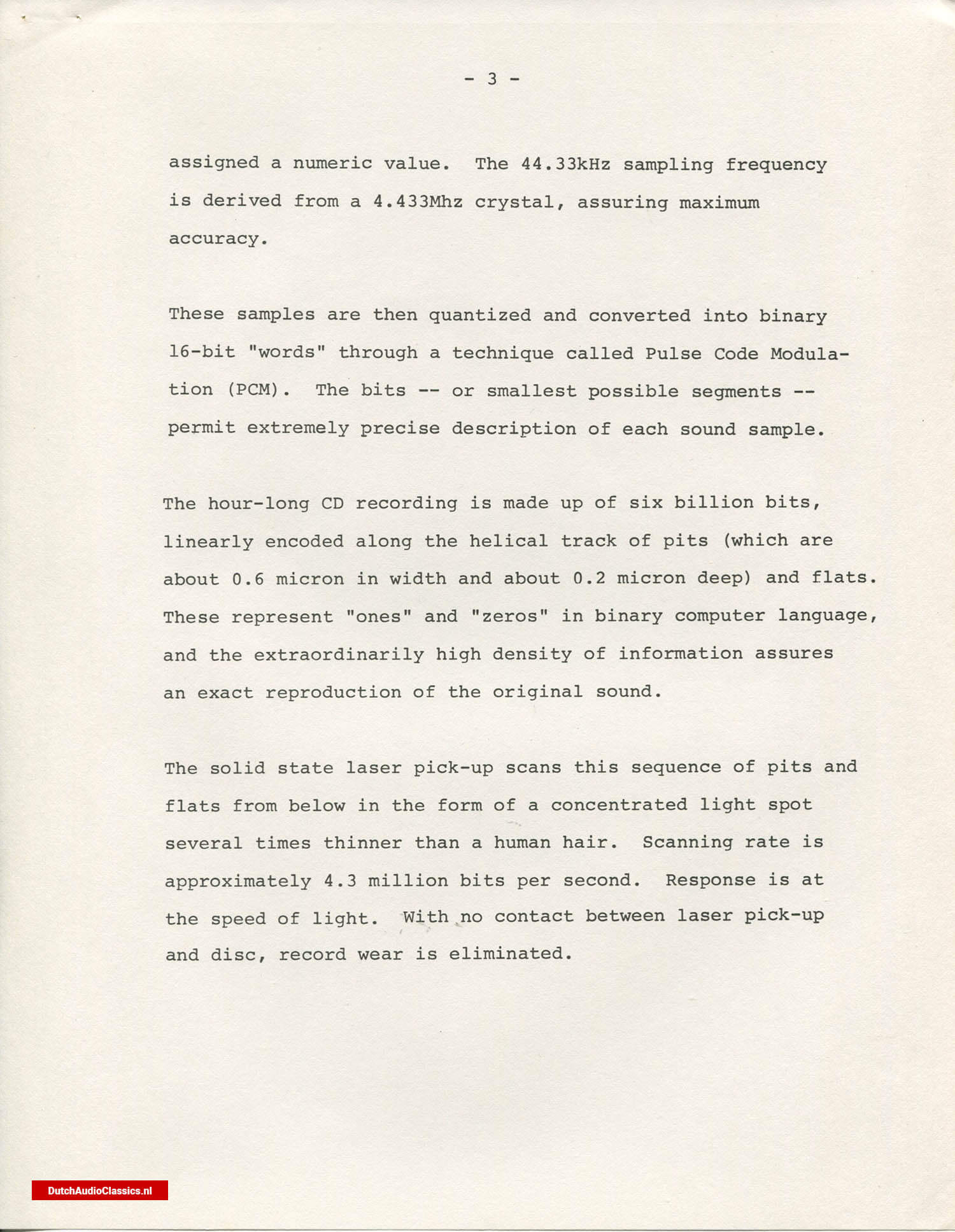 Philips/Sony press kit 27 May 1981 New York