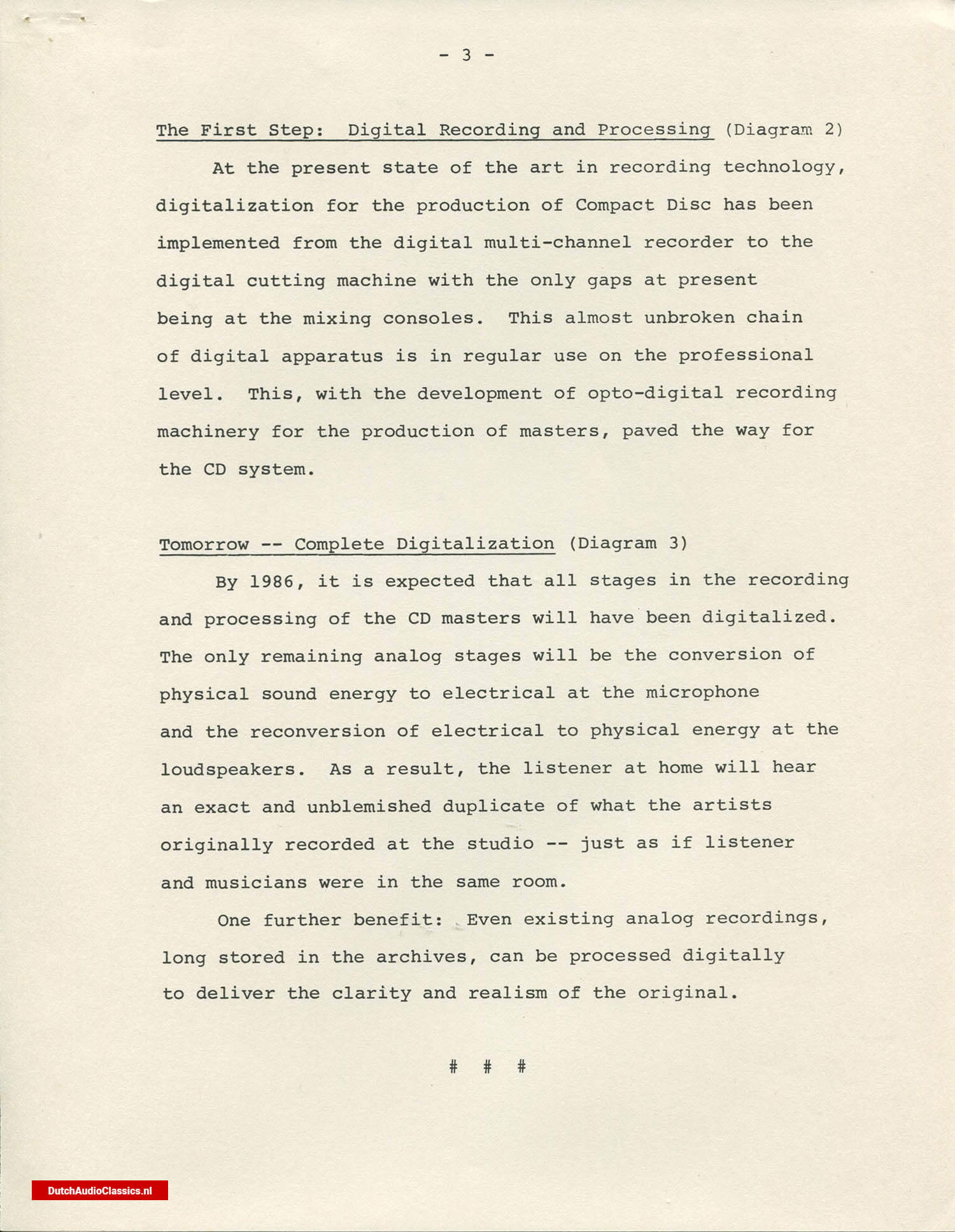 Philips/Sony press kit 27 May 1981 New York