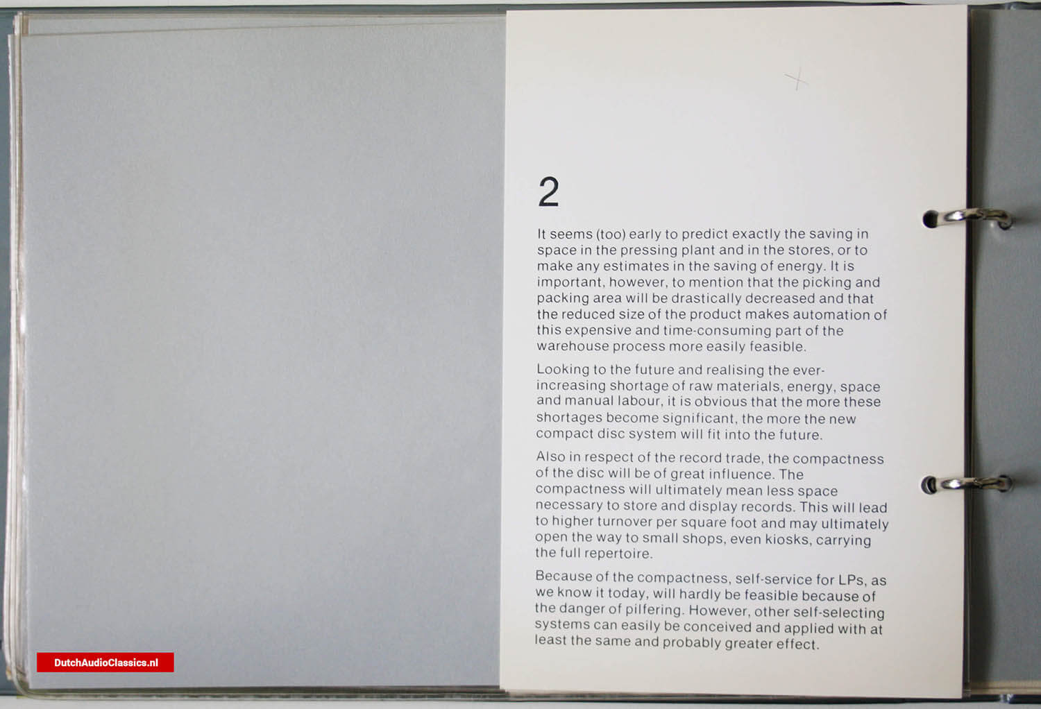 Philips Compact Disc System folder 1979