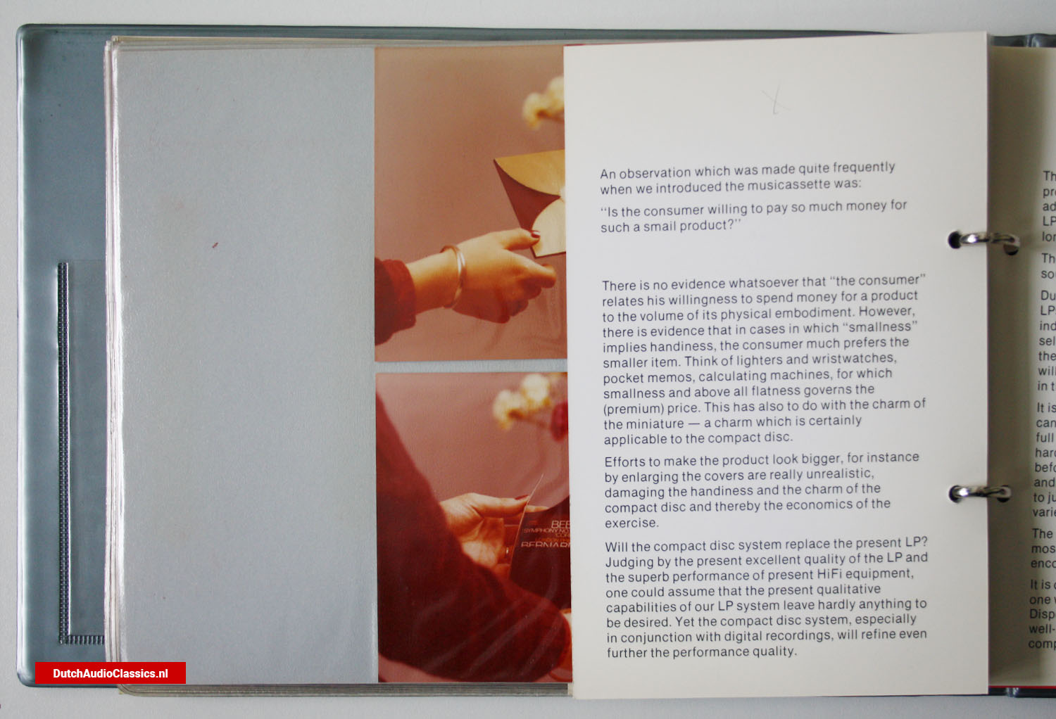 Philips Compact Disc System folder 1979