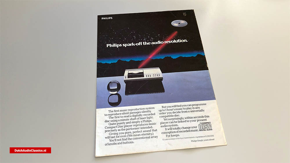 Philips CD100 June 1983 advertisement