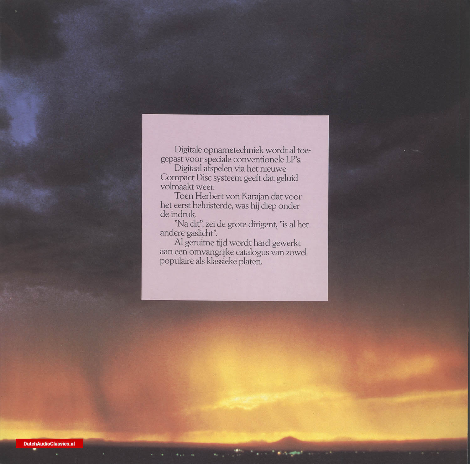 Early Polygram Compact Disc Brochure