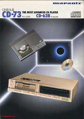 Marantz CD63/CD73 cdplayer 1983 Japanese Brochure PDF - Marantz