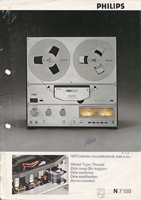 Philips N7150 recorderdeck 1978 product information PDF - Philips