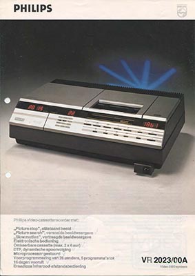 Philips VR2023 Video2000 1983 product information PDF - Philips