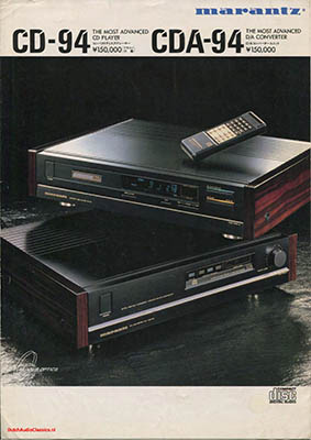 Marantz CD94 / CDA94 Japanese 1986 Japanese brochure PDF - Marantz