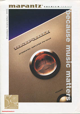 Marantz 2002 Pricelist Dutch PDF - Marantz