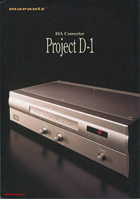 Marantz Project D1 d/a converter 1997 Japanese brochure PDF - Marantz