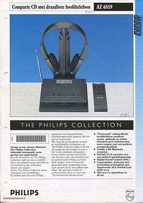 Philips AZ6819 portable cdplayer 1991 Dutch brochure PDF - Philips