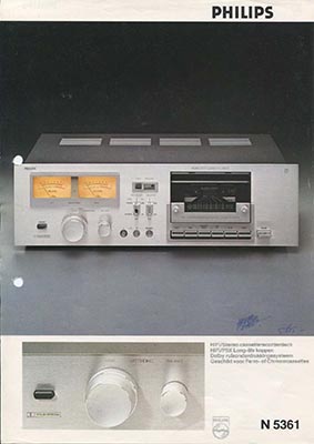 Philips N5361 Cassettedeck 1979 product information PDF v2 - Philips