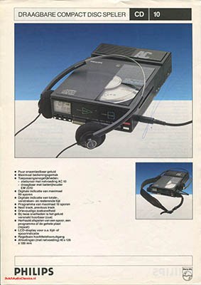 Philips CD10 portable cdplayer 1985 Dutch brochure PDF - Philips