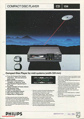 Philips CDPlayer cd104 1984 English PDF - Philips