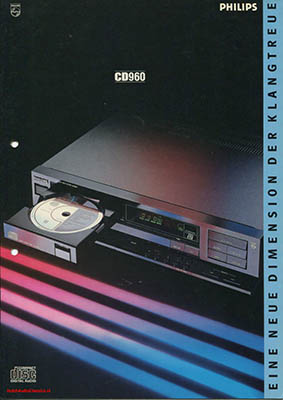Philips CD960 CDplayer 1987 German brochure PDF - Philips