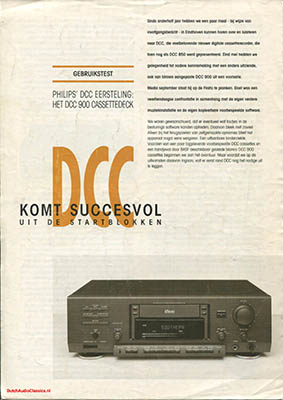 Philips DCC900 DCC recorder 1992 Dutch Review PDF - Philips